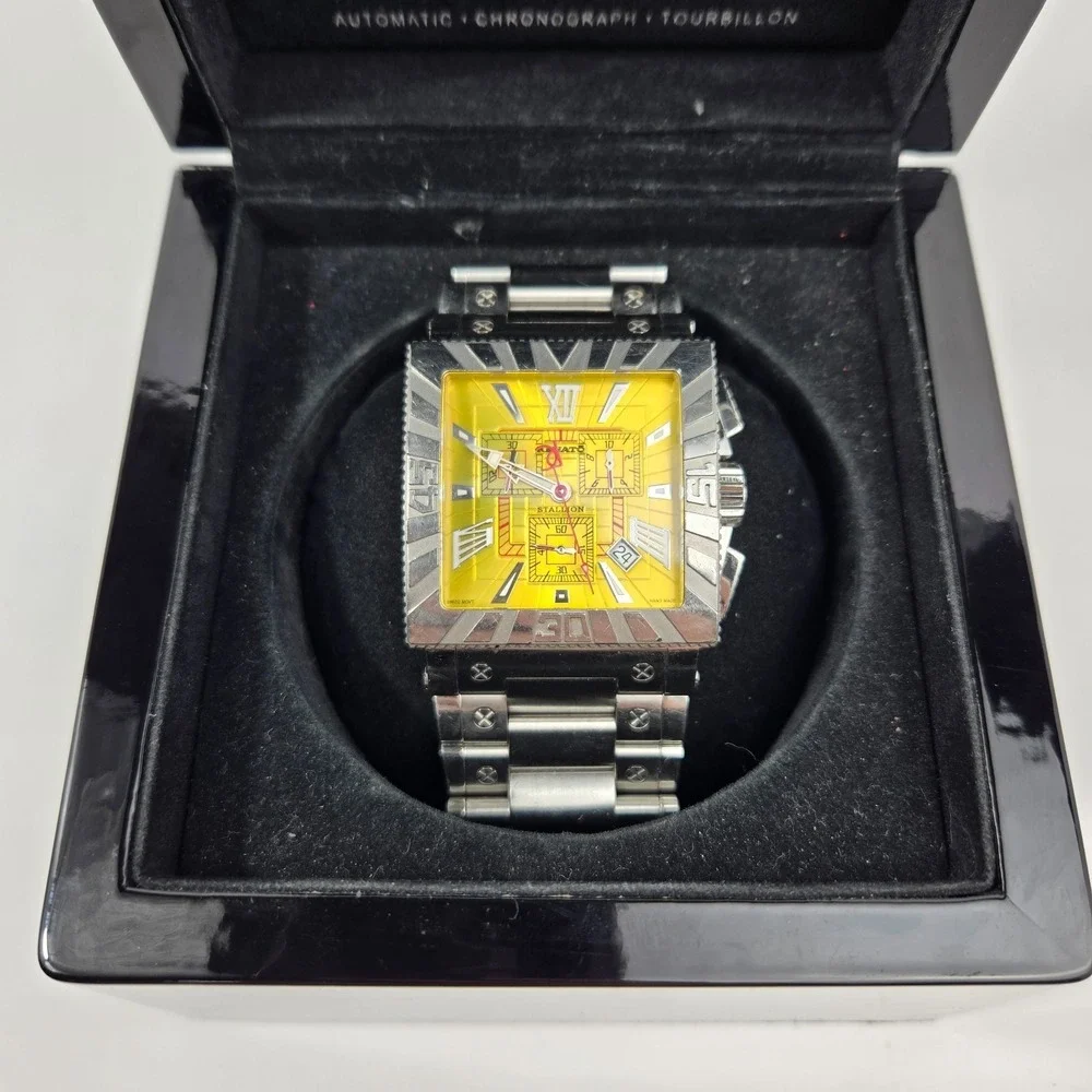 Renato Stallion Chronograph Yellow Dial Stainless Steel Limited Edition Watch